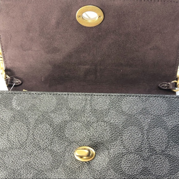 Coach Metallic coated crossbody bag New - Picture 6 of 8